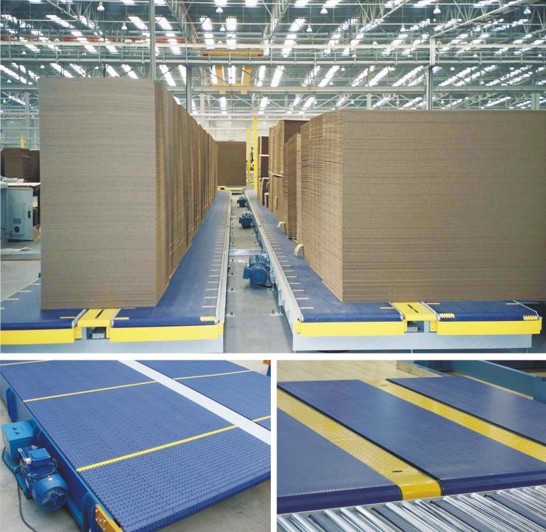 Roller Top Packing Conveyor Modular Belt for Tyre/Carton Box