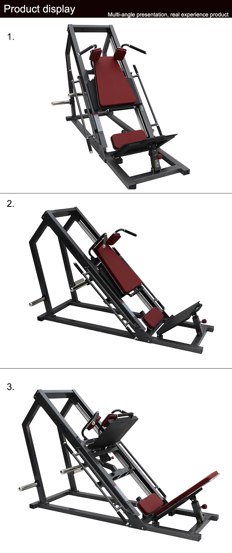 Dual - Use Hammer Strength Plate Loaded Hack Squat / Leg Press Machine