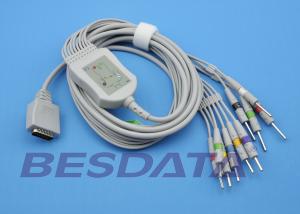 Quality Nihon Kohden Cardiofax EKG ECG Cables And Leadwires 10 Leads / 12 - Channel Electrocardiogram wholesale