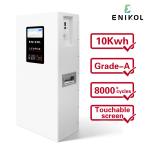 48V 10kWh LiFePO4 Solar Battery Black Acrylic Sheet 7-Inch Touchable Screen
