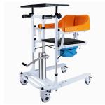 Orange Adjustable Transfer Lift Chair Paralyzed Hydraulic Lift Wheelchair