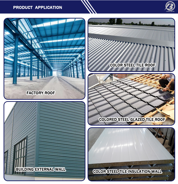 Colorful PPGI Roofing Sheet Welding Processing Service Durable Waterproof Full Hard Environmental Health Pattern Variety