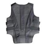 Certified Black 2XL Equestrian Vest in Foam Padded Texture for Outdoor Horse