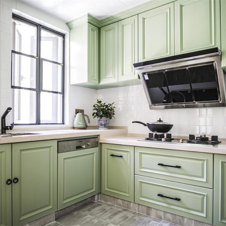 MDF Plywood Door Kitchen Storage Cabinets And Countertops