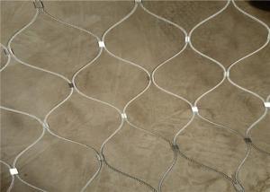 Quality SS316 Diamond Flexible Inox Cable Mesh Zoo Aviary Fence Anti Corrosion wholesale