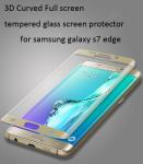 Samsung Galaxy S6 Edge tempered glass screen protector Edge to Edge full