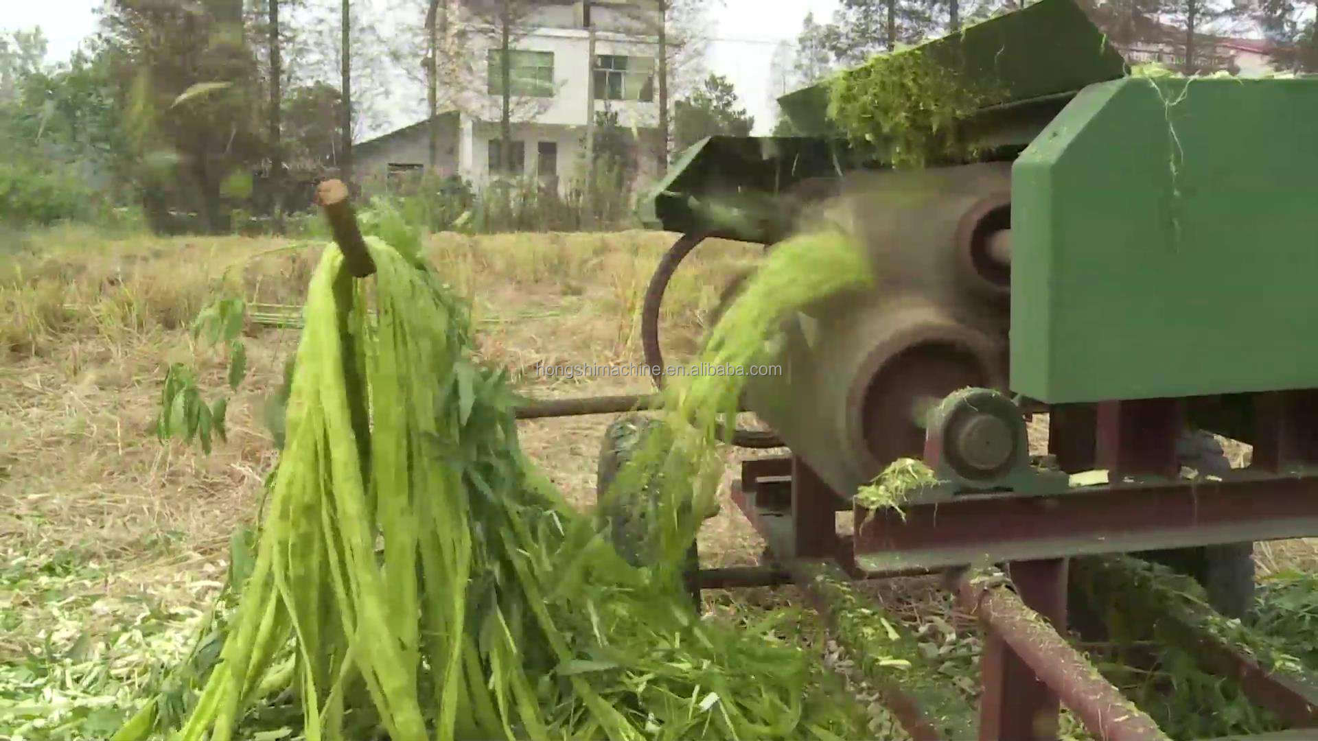 Kenaf Hemp Fiber Decorticating Machine , 1200r/min Sisal Fiber Extracting Machine
