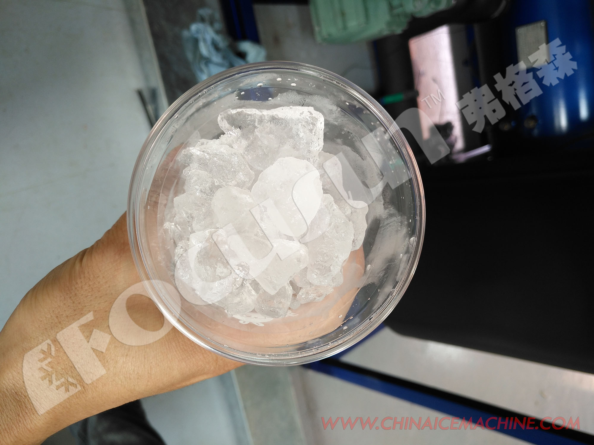 2024 Hostel 1000 lbs Plate Ice Machine with Refrigerant R22a and Voltage 380v/3p/50hz