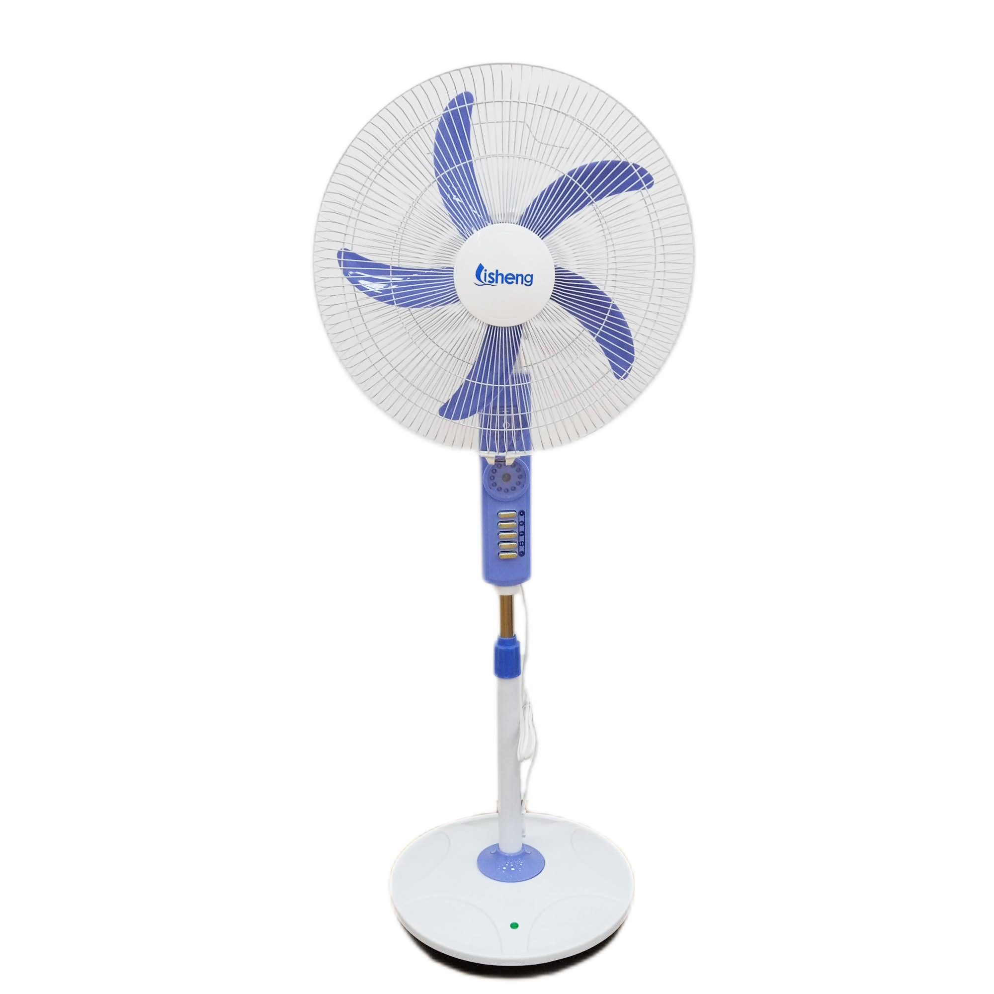 White Mucarelling Industrial 18 Inch Solar Rechargeable Fan