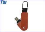 Safety Hook Leather USB 128GB Thumb Dirves Stick 360 Rotating