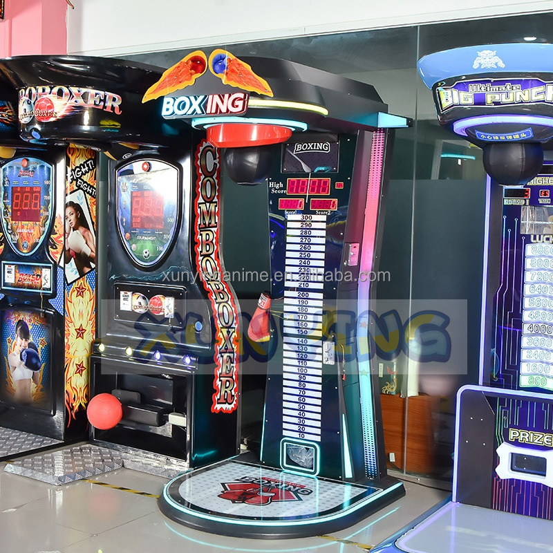 Spider Box Meter Punching Arcade Game Metal Plastic Material