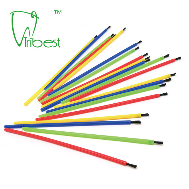Plastic Polyprophylene Handle Dental Micro Applicators Brush Nylon Thread