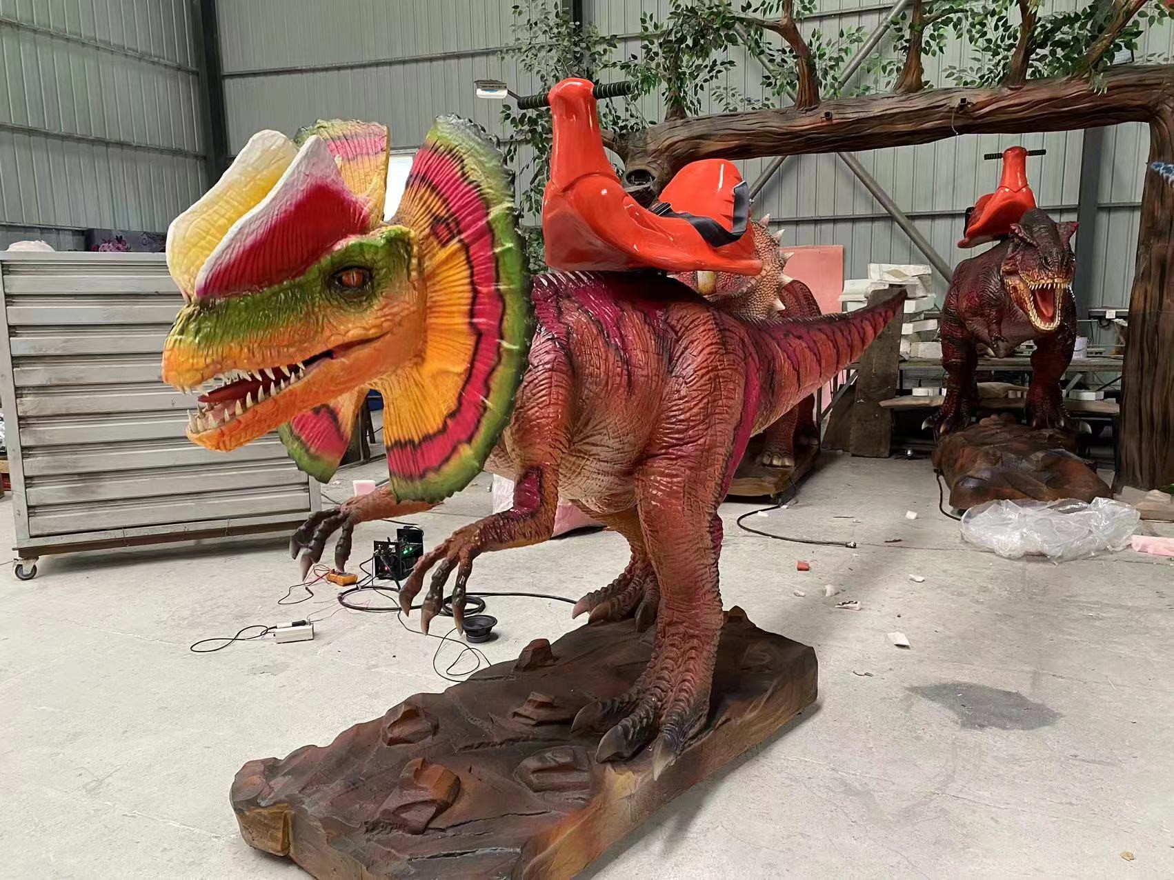 Ride On Dicrosaurus Animatronic Dragons Customized
