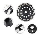 7 Inch 180mm Grinding Diamond Cup Wheel Double Row Abrasive Disc