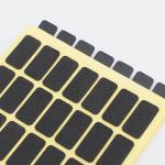 Custom Self Adhesive Silicone Rubber Gasket Anti Slip Shock Absorption Black