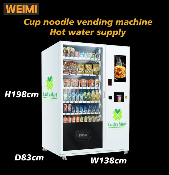 360W Cup Noodle Snack Food Vending Machine For Sale Ramen Vending Machine With