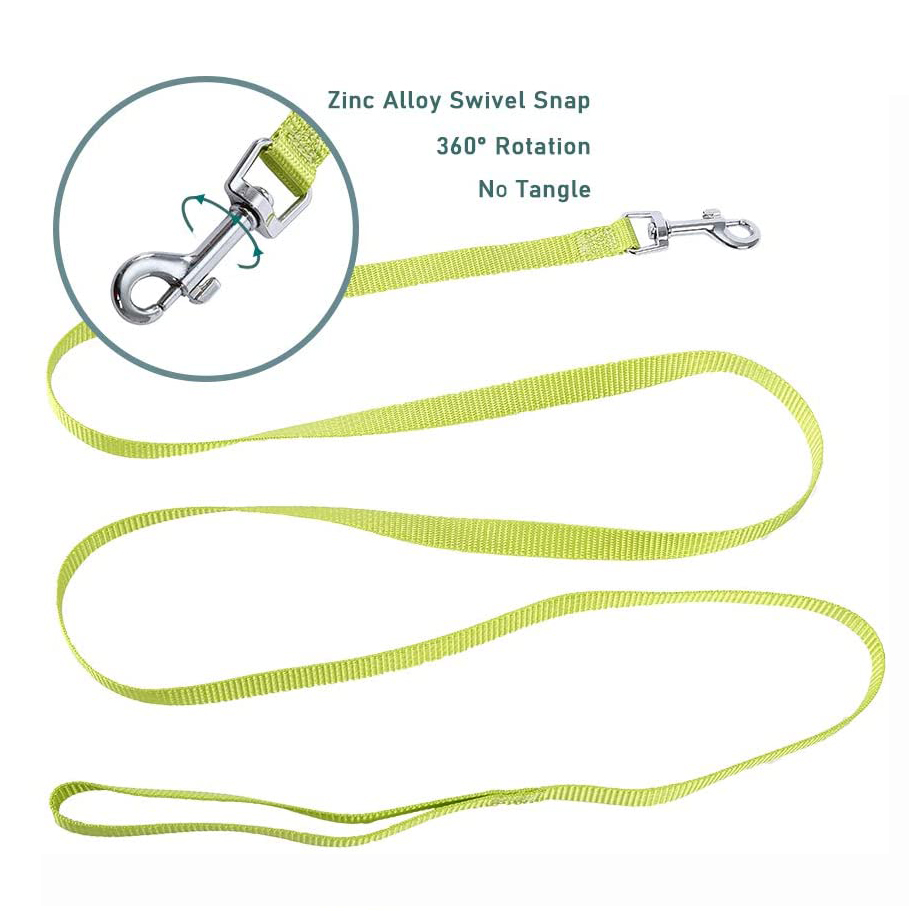 Woven Logo Harness Leash Set Nylon Soft Pet Dog Collar Multiple Colour