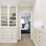 Wooden Modern Style Glass Wardrobe Closet for Walk-in Closet Furniture