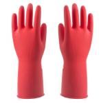 Anti Tearance Unlined Rubber Gloves , Rubber Safety Gloves Chemicals Resistance