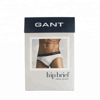 Embossing Printing Handling Personalized Clothing Boxes For Underwear