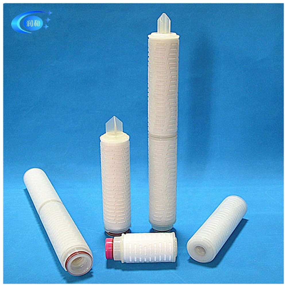 Printing Shops PTFE Membrane Micro Pleated Filter Cartridge with 10*10*30cm Size