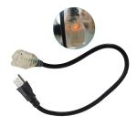 6ft 125V USA 3-prong 515P Male Plug NEMA 5-15P to 5-15R Female Socket Extension