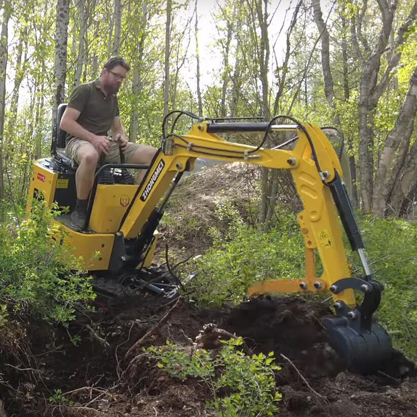 Mini Clamshell Shovel Excavator Trailer Small Bagger Thumb Micro Earth Moving Machinery Small Digger