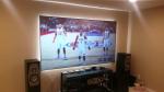 Cinema Fixed Frame Screen Diamond Anti - Light Projector Panel 170° View Angle