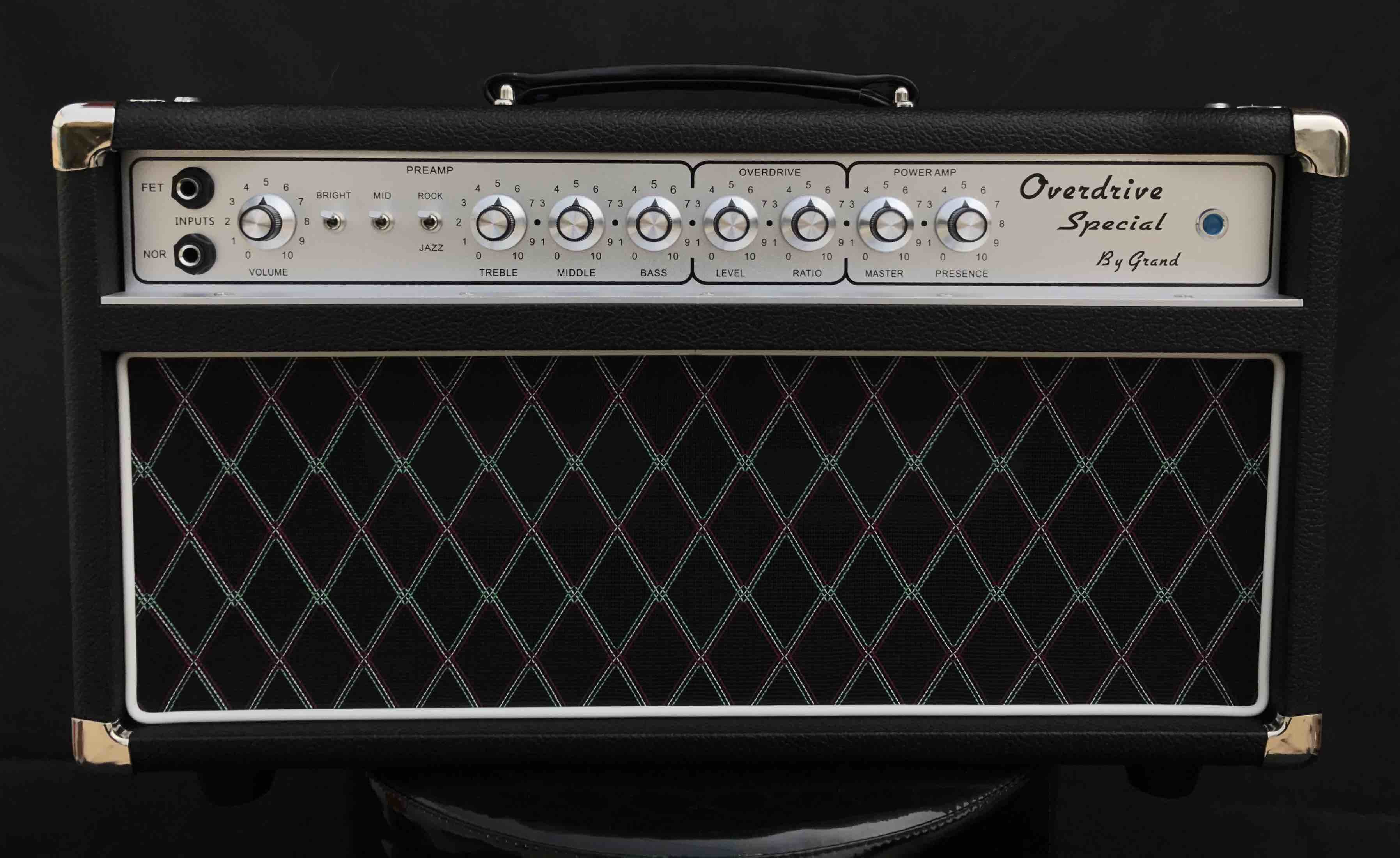 Grand Boutique Hand-wired Overdrive Special ODS50 Amp Head 50W in Black or Brown Tolex Custom Faceplate is Available