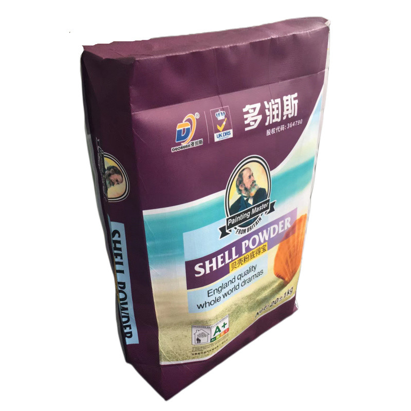35x46x10cm 86GSM(61+11+14) Woven PP Valve Bag with Luxury Bopp printing for Dry Mixtures