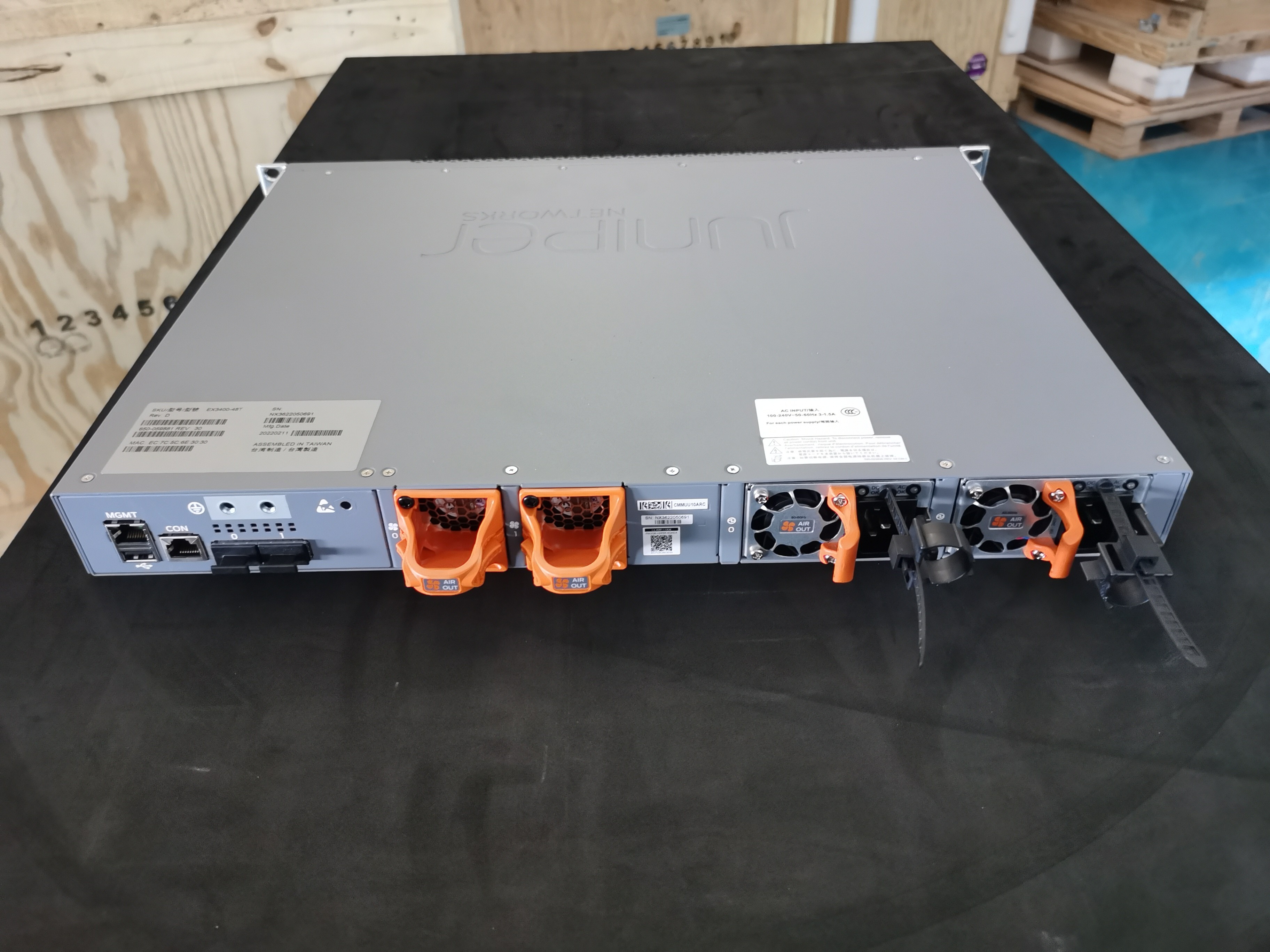10/100/1000Mbps Juniper EX3400-48T Services Gateway Full-Duplex Half-Duplex
