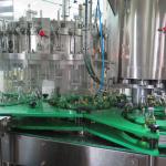 SGS Certified 10000BPH Glass Bottle Juice Filling Machine automatic tree in one