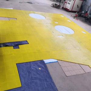 Quality ZP275 Rotary Table Anti Slip Mat Yellow PU Apply For Oilfield Drilling wholesale