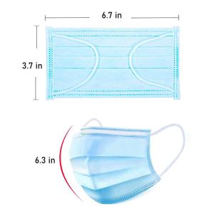 Quality 3 Ply Medical Face Mask / Disposable Mouth Mask Skin - Friendly wholesale