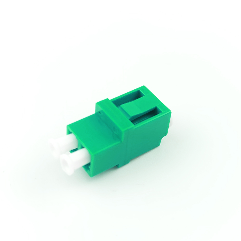FTTH Duplex LC UPC Optic Fiber Adapter 2 Port Coupler PBT Earless Design for Networking