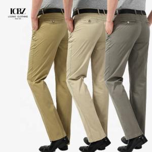Quality Cargo Pants for Men 2022 Spring and Summer Thin High Waist Straight Dad Dress Pant wholesale