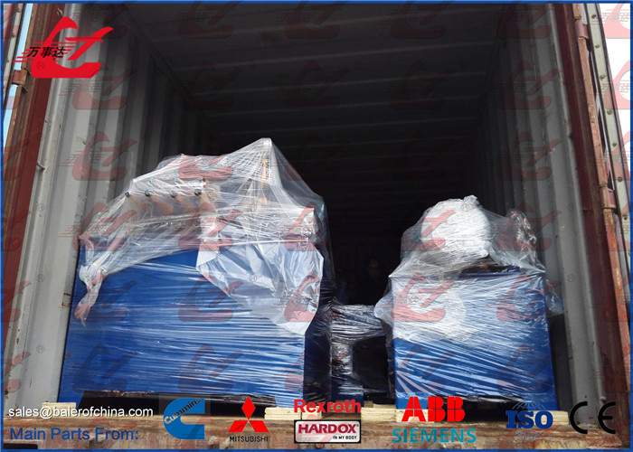 100 Ton Hydraulic Copper Wire Scrap Baling Press Machine 200 × 200mm Bale Size