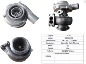 Quality Caterpillar Truck, Earth Moving S2ESL113 Turbo 167303 0r7185 wholesale
