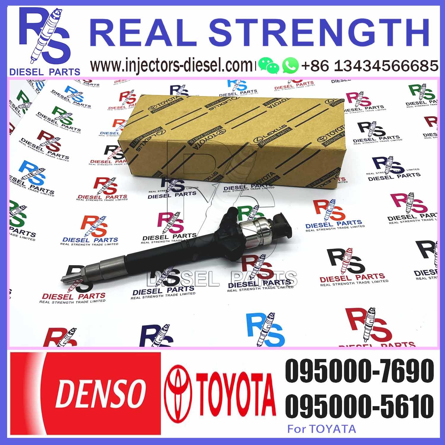 injector nozzle 23670-0R050 23670-09270 injector for Toyota 1AD-FTV 2AD-FTV common rail injector 095000-6680 095000-7690