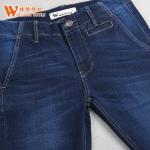 Broken Twill Printed Denim Fabric 67% Cotton 28% Polyster 3% Rayon 2% Spandex