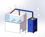 Steel Material Plastic Auxiliary Machine 13.5KW Power Mould Dehumidifier