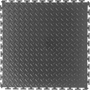 Quality Garage Floor 18 X 18 Inch Square Rubber Diamond Plate Interlocking Floor Tiles For Home Gym wholesale