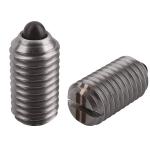 JIS ANSI Stainless Steel Set Screws M12 With Ball Point