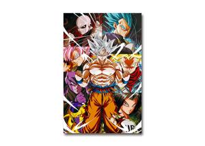 Quality PET Lenticular Flip 3D Lenticular Triple Transition Dragon Ball Goku Anime Poster For Wall Art Poster wholesale