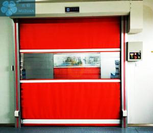 Quality Red 1.2m/S 0.8mm Curtain PVC Roller Shutter Doors wholesale