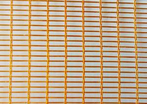 Quality Lightweight SGS Glass Laminated Wire Mesh 2.5m Flexible Metal Mesh Fabric wholesale