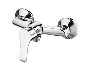 Quality 0.5 Bar Bath Mounted Shower Mixer Ceramic Cartridge Single Lever Wall Mixer Faucet wholesale