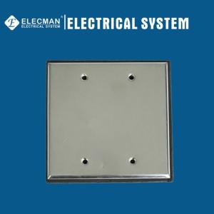 Quality 2 Gang Blank Electrical Weatherproof Cover 4x4 Receptacle Cover Aluminum wholesale