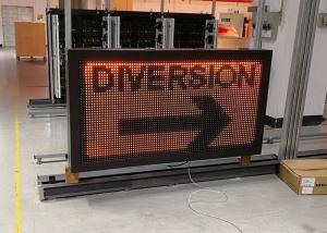 Quality EN12966 NTCIP LED Traffic Control Sign Road Safety Vehicle Mounting wholesale
