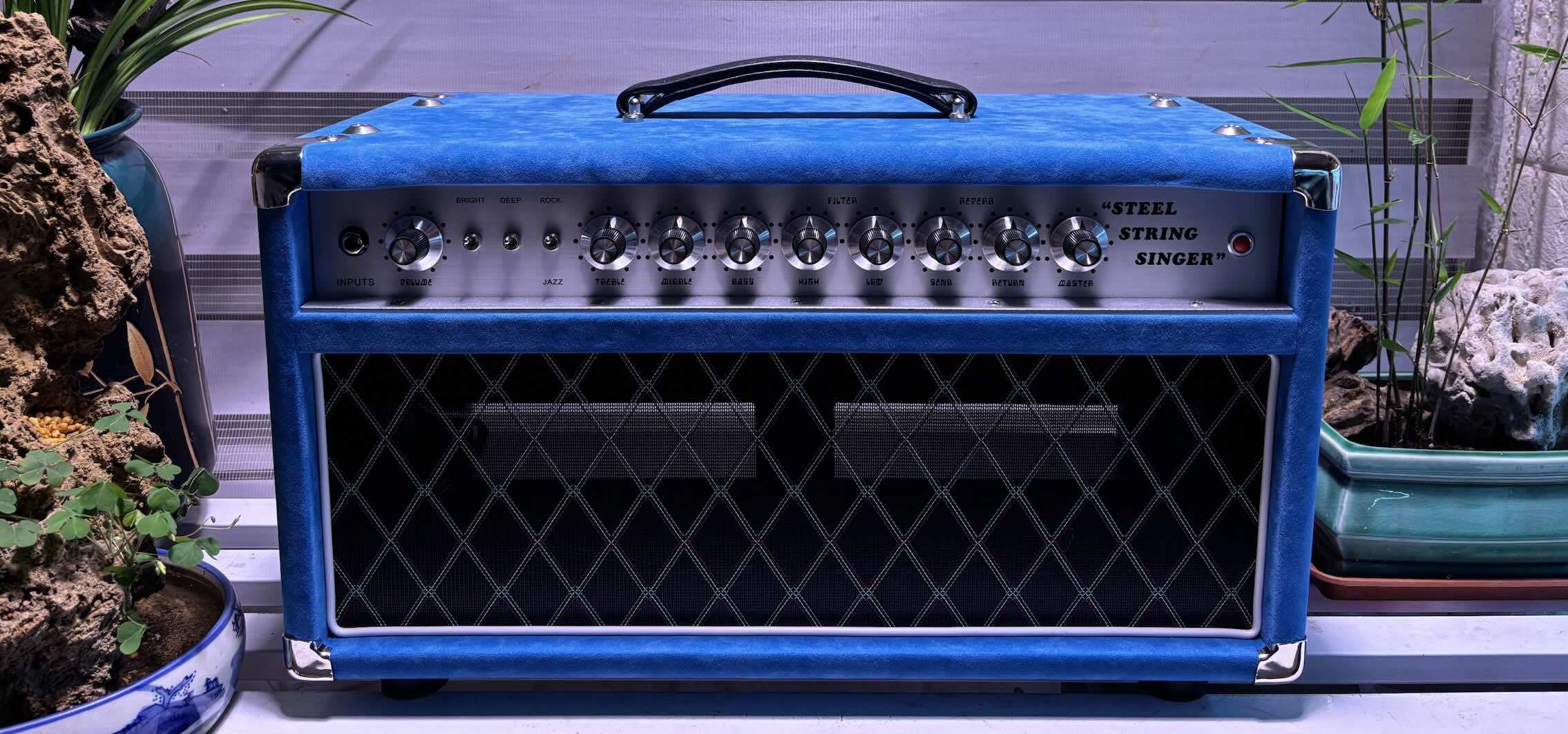 Custom Dumble CLONE Steel String Singer Head 20W 50W 100W with Suede Color, Grand Amplifier SSS Model